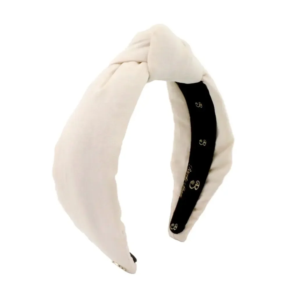 Oatmeal Linen Topknot Headbands